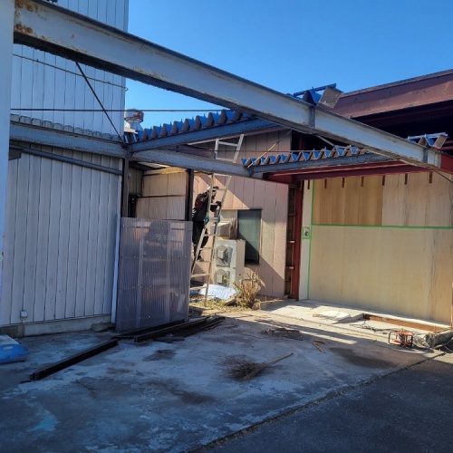 静岡県静岡市,鉄骨解体土間撤去改修工事