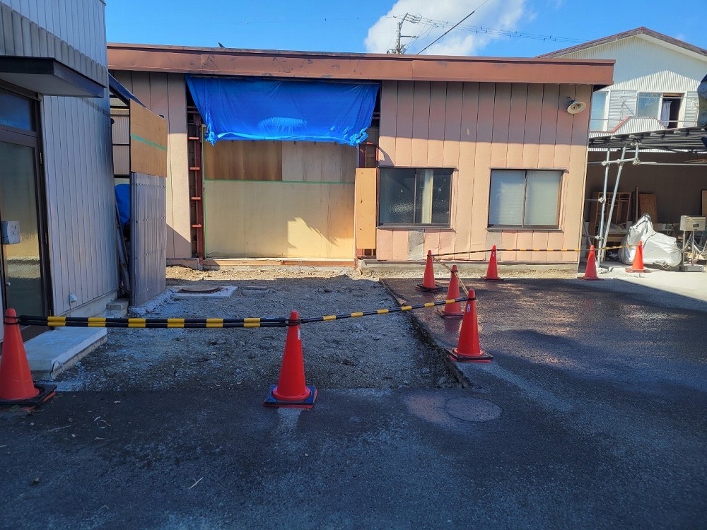静岡県静岡市,鉄骨解体土間撤去改修工事